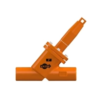 Válvula Globo de Retenção e Bloqueio Manual | Passagem Reta (180º) | Modelo POCVR