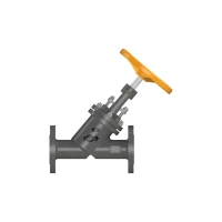 Válvula Globo de Retenção e Bloqueio Manual | Passagem Reta (180º) | Modelo VVR