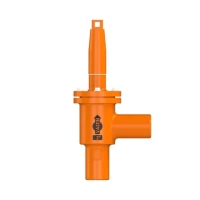 Válvula Globo de Retenção e Bloqueio Manual | Passagem Angular (90º) | Modelo AOCVR