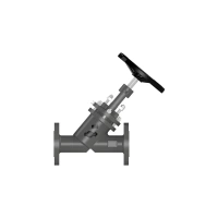 Válvula Globo de Bloqueio Manual com Fole | Passagem Reta (180º) | Modelo VOF