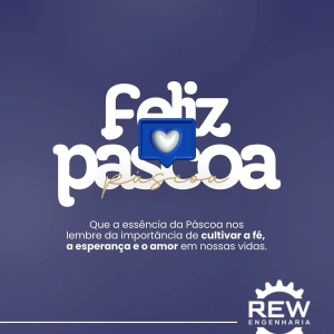 A REW deseja a todos uma Feliz Páscoa! Que este momento traga renovação, esperança e união. 💙